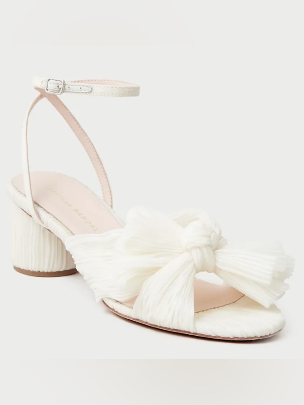 Loeffler Randall Dahlia Pearl Pleated Bow Heel